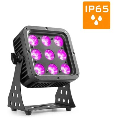 BeamZ StarColor72 LED flood light voor buiten 9x 8W RGBW IP65 BeamZ StarColor72 LED flood light voor buiten 9x 8W RGBW IP65