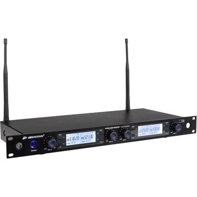 JB Systems HF-PRO QUAD Viervoudige draadloze microfoonontvanger JB Systems HF-PRO QUAD Viervoudige draadloze microfoonontvanger