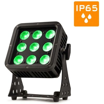 BeamZ StarColor75 LED flood light voor buiten 9x 8W RGBA IP65 BeamZ StarColor75 LED flood light voor buiten 9x 8W RGBA IP65