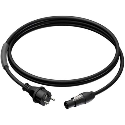 Procab PRP433/1.5 Schuko naar Powercon True1 kabel 1.5 m Procab PRP433/1.5 Schuko naar Powercon True1 kabel 1.5 m
