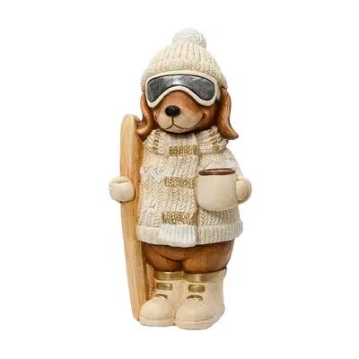 Decoris Hond magnesium l21b23h44.50cm creme Decoris Hond magnesium l21b23h44.50cm creme