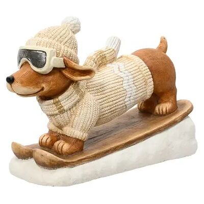 Decoris Hond magnesium l49.50b20h24cm creme Decoris Hond magnesium l49.50b20h24cm creme