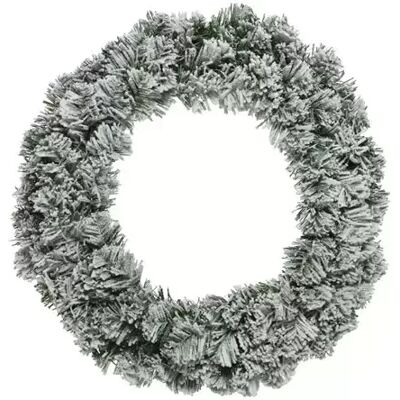 Iperbriko Sneeuwwitte Binnenkrans H10 x ø 60 cm - Kerstkrans Iperbriko Sneeuwwitte Binnenkrans H10 x ø 60 cm - Kerstkrans