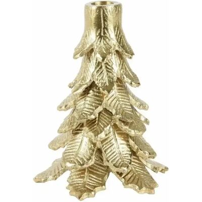 Decoris Kandelaar alu l12.75b12.8h17.8cm gd Decoris Kandelaar alu l12.75b12.8h17.8cm gd