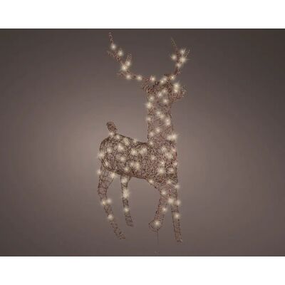 Lumineo Led rendier l26b86h147cm brn/wwt Lumineo Led rendier l26b86h147cm brn/wwt