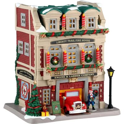 Liberty Trail Fire House Lemax Caddington Village Collection 2024 Liberty Trail Fire House Lemax Caddington Village Collection 2024