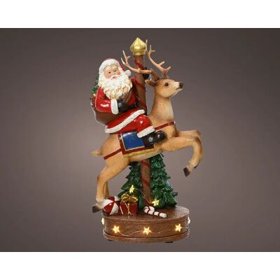 Lumineo Micro led kerstman l12b19h33cm wwit Lumineo Micro led kerstman l12b19h33cm wwit