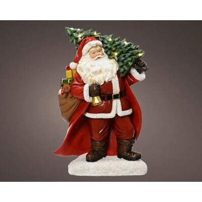 Lumineo Micro led kerstman l12b25h38cm wwit Lumineo Micro led kerstman l12b25h38cm wwit