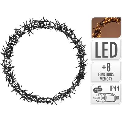 ECD GERMANY Warme Witte 48cm LED Kerstgarland ECD GERMANY Warme Witte 48cm LED Kerstgarland