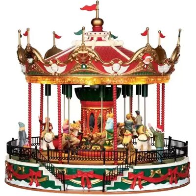 Lemax Kerstman Carrousel - Draaiend speelgoed met muziek Lemax Kerstman Carrousel - Draaiend speelgoed met muziek