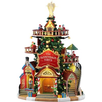 The Tannenbaum Tower Christmas Shops Lemax Santa's Wonderland Collection 2025 The Tannenbaum Tower Christmas Shops Lemax Santa's Wonderland Collection 2025