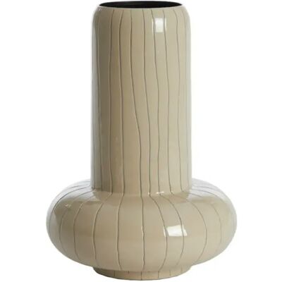 Light & Living Vaas asano metaal d23h33cm wt Light & Living Vaas asano metaal d23h33cm wt