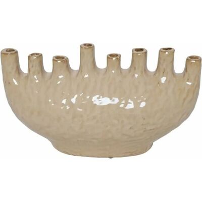 Countryfield Vaas baron blade 34x13x19cm creme Countryfield Vaas baron blade 34x13x19cm creme