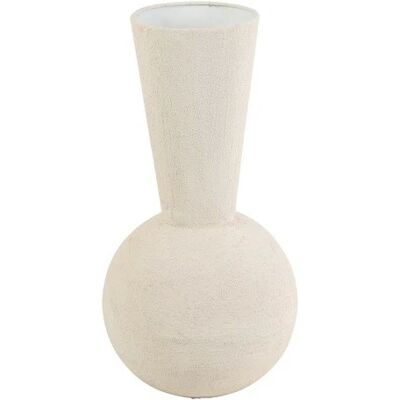 Countryfield Vaas geonna metaal ro 25x25x48cm wt Countryfield Vaas geonna metaal ro 25x25x48cm wt
