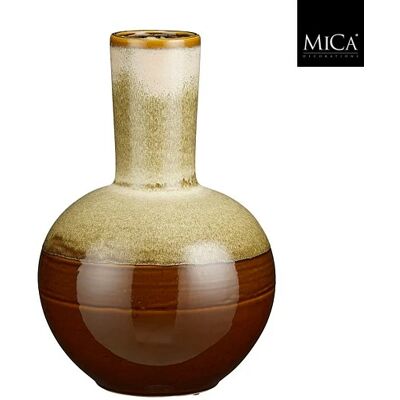 Mica decorations Vaas holm d34h52cm bruin Mica decorations Vaas holm d34h52cm bruin