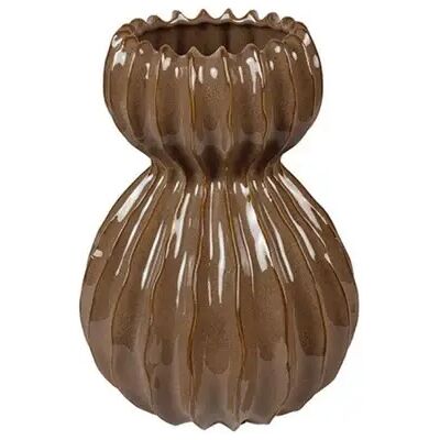 Countryfield Vaas lenn aardewerk 15x15x20cm brn Countryfield Vaas lenn aardewerk 15x15x20cm brn