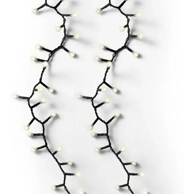 Lumineo - LED kersverlichting 750 cm zwart/wit Kerst Lumineo - LED kersverlichting 750 cm zwart/wit Kerst