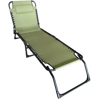 Ligbed Bahia Aluminium Groen met kussen van Vita Ligbed Bahia Aluminium Groen met kussen van Vita