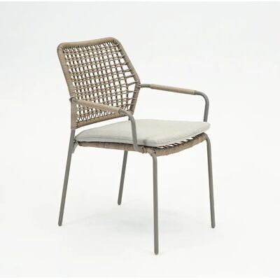 Garden Impressions Swifty dining stoel taupe/TPU natural Garden Impressions Swifty dining stoel taupe/TPU natural
