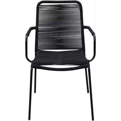 Tuinstoel Luxor Zwart Touw Stoel Buiten Vita Tuinstoel Luxor Zwart Touw Stoel Buiten Vita