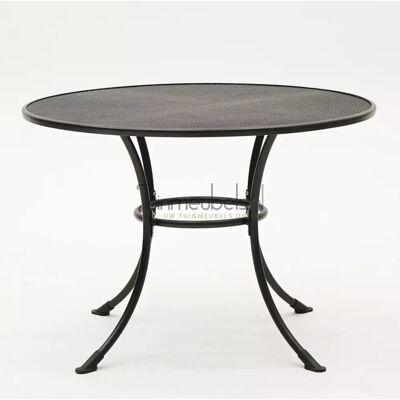 Vita Tuintafel Antraciet Rond 105 cm Zwart Lichtmetaal Basic Strekmetaal Sow Shin Europe Vita Tuintafel Antraciet Rond 105 cm Zwart Lichtmetaal Basic Strekmetaal Sow Shin Europe