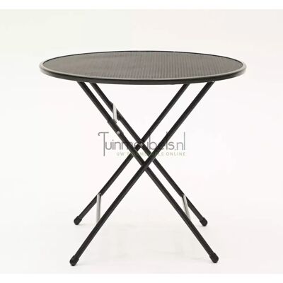 Vita Tuintafel Inklapbaar Antraciet Rond 80 cm Zwart Klaptafel Basic Strekmetaal Sow Shin Europe Vita Tuintafel Inklapbaar Antraciet Rond 80 cm Zwart Klaptafel Basic Strekmetaal Sow Shin Europe