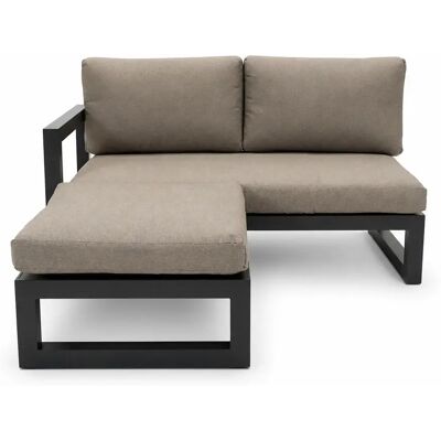 Vita Grosso 2-zits bank R+ hocker antraciet Vita Grosso 2-zits bank R+ hocker antraciet