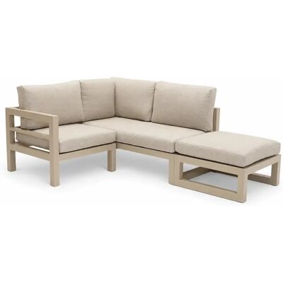 Vita Grosso 2-zits bank R+ hocker + hoek beige Vita Grosso 2-zits bank R+ hocker + hoek beige