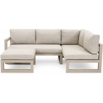 Vita Grosso hoekbank 3 delig rechts beige Vita Grosso hoekbank 3 delig rechts beige