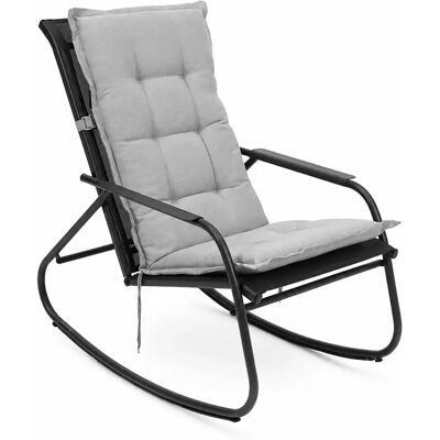 Vita Noa rocking chair met grijs zitkussen Vita Noa rocking chair met grijs zitkussen