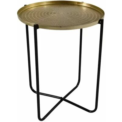 Lesli Living Bijzettafel goud l40.5h50cm Lesli Living Bijzettafel goud l40.5h50cm