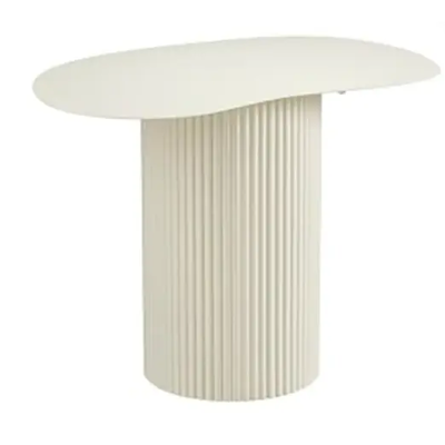 Mica decorations Bijzettafel lux d60h45cm off white Mica decorations Bijzettafel lux d60h45cm off white