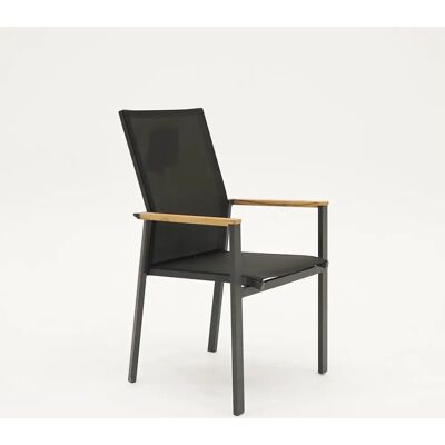 Vita Delia teak hoge rug met armleuning Vita Delia teak hoge rug met armleuning