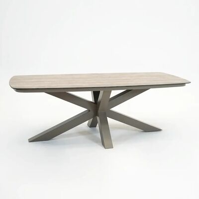 Vita Valerio boat tafel 220cm taupe Vita Valerio boat tafel 220cm taupe