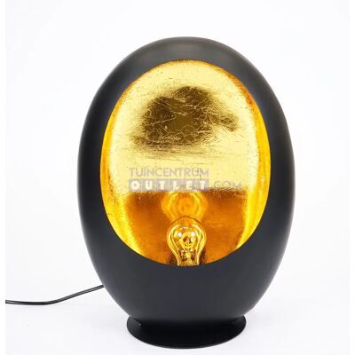 Tafellamp Eggy M 44 Zwart Goud Metaal Countryfield Tafellamp Eggy M 44 Zwart Goud Metaal Countryfield