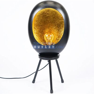 Tafellamp Eggy S 52 Zwart Goud Metaal Countryfield Tafellamp Eggy S 52 Zwart Goud Metaal Countryfield