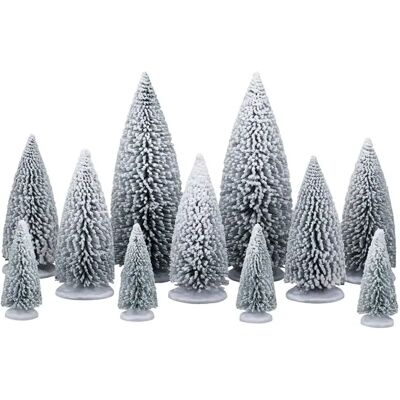 Lemax White pine trees set of 11 Lemax White pine trees set of 11