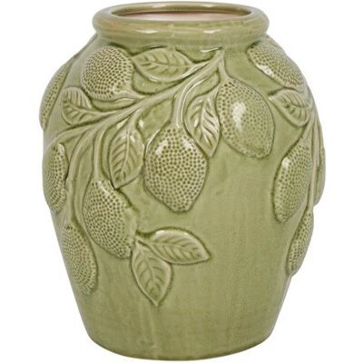 Countryfield Bloempot fabio 22x22x25cm d.grn Countryfield Bloempot fabio 22x22x25cm d.grn
