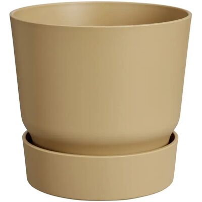 Elho Greenville ronde 30cm goudkleurige zand bloempot - Bloempot Elho Greenville ronde 30cm goudkleurige zand bloempot - Bloempot