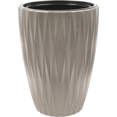 Vita bloempot Caro Slim 30 taupe Vita bloempot Caro Slim 30 taupe