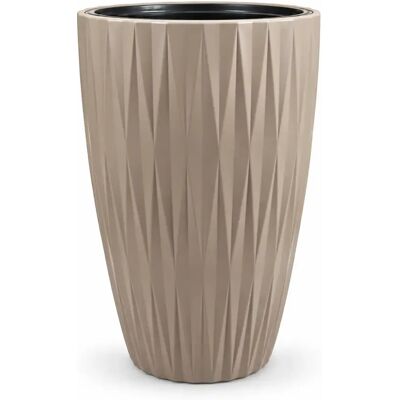 Vita bloempot Caro Slim 40 taupe Vita bloempot Caro Slim 40 taupe
