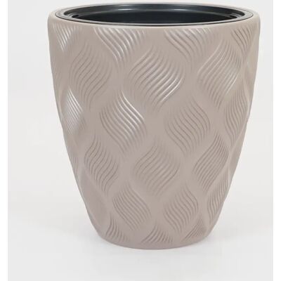 Vita bloempot Flow 40 taupe Vita bloempot Flow 40 taupe