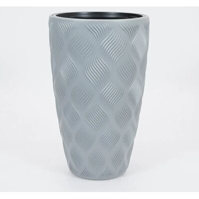 Vita bloempot Flow Slim 30 grijs Vita bloempot Flow Slim 30 grijs