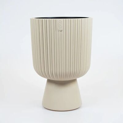 Vita bloempot Mika op voet 30 beige Vita bloempot Mika op voet 30 beige