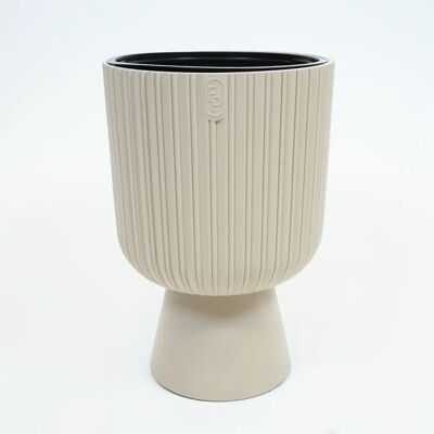 Vita bloempot Mika op voet 40 beige Vita bloempot Mika op voet 40 beige