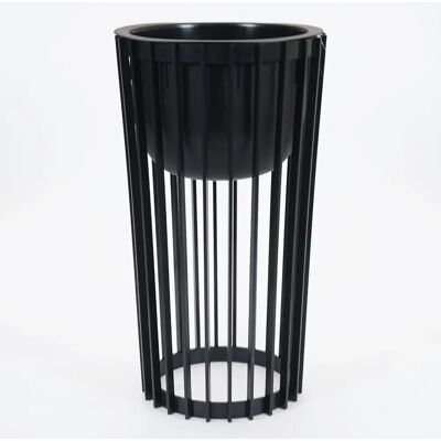 Vita bloempot Standy 2 zwart incl. standaard Vita bloempot Standy 2 zwart incl. standaard