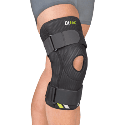 EMO Ottec Kniebrace met Scharnieren - XXL - Zwart EMO Ottec Kniebrace met Scharnieren - XXL - Zwart