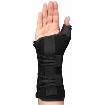 Basko Ryno Lacer Duimbrace / Polsspalk - S - Links - Zwart - Lang Basko Ryno Lacer Duimbrace / Polsspalk - S - Links - Zwart - Lang