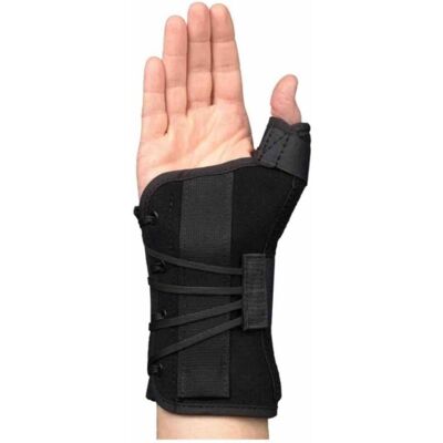 Basko Ryno Lacer Duimbrace / Polsspalk - S - Links - Zwart - Kort Basko Ryno Lacer Duimbrace / Polsspalk - S - Links - Zwart - Kort