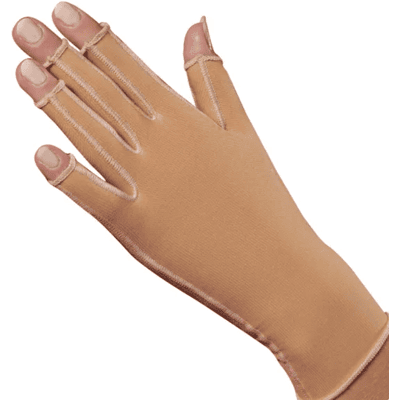 Thuasne Cicatrex Littekenhandschoen - Kort Model - 2 - Beige - Open vingers Thuasne Cicatrex Littekenhandschoen - Kort Model - 2 - Beige - Open vingers
